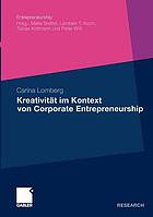 Kreativität im Kontext des Corporate Entrepreneurship