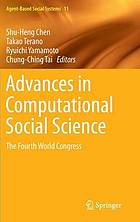 Advances in computational social science : the Fourth World Congress