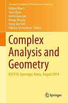 Complex analysis and geometry : KSCV10, Gyeongju, Korea, August 2014