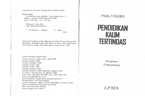 Pendidikan Kaum Tertindas