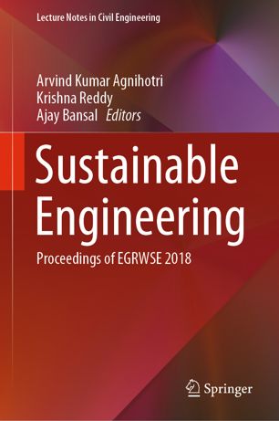 Sustainable engineering : Proceedings of EGRWSE 2018