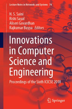 Innovations in computer science and engineering : proceedings of the Sixth ICICSE 2018