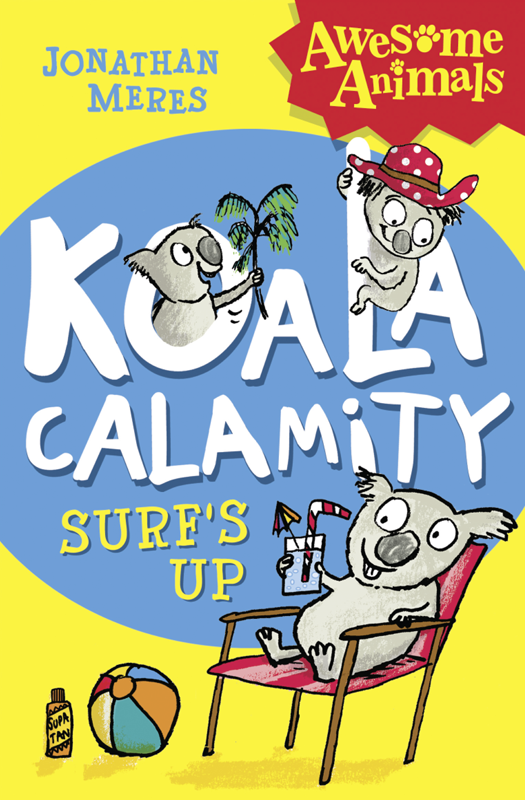 Koala calamity. Surf's up