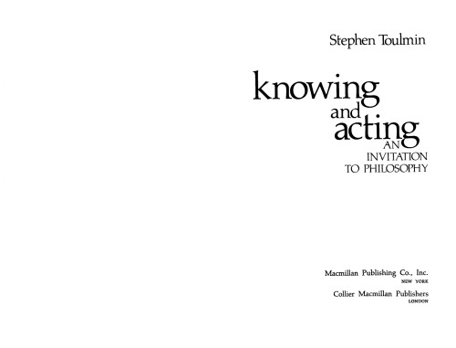 Knowing &amp; Acting