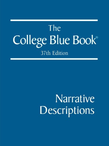 The college blue book.