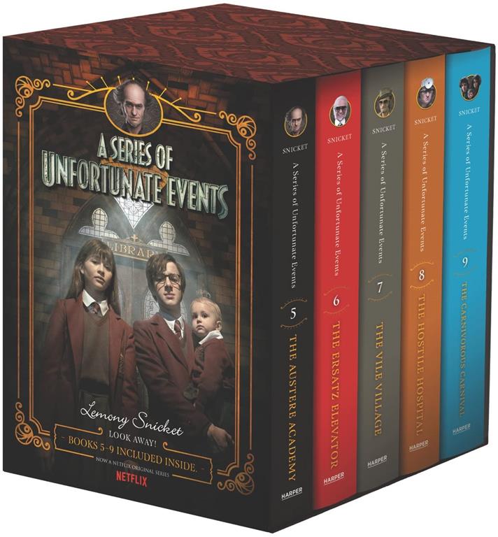 A Series of Unfortunate Events #5-9 Netflix Tie-in Box Set