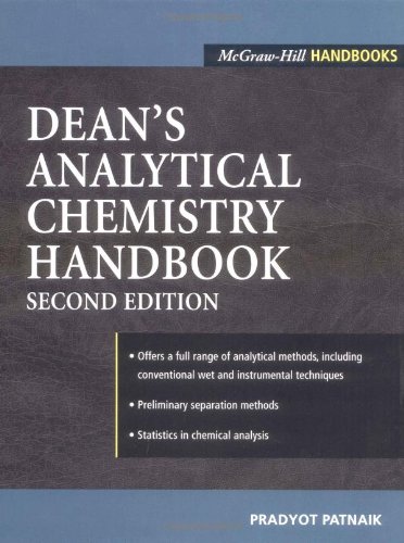 Dean's Analytical Chemistry Handbook