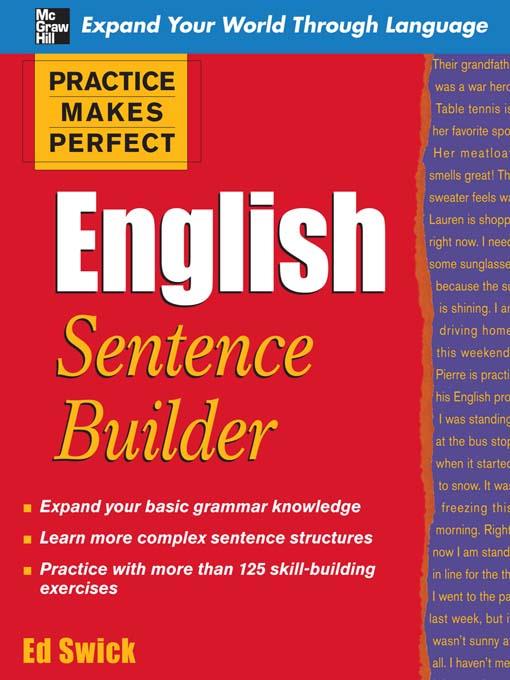 Practice Makes Perfect English Sentence Builder