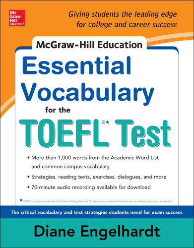 McGraw-Hill Education Essential Vocabulary for the TOEFL(R) Test with Audio Disk