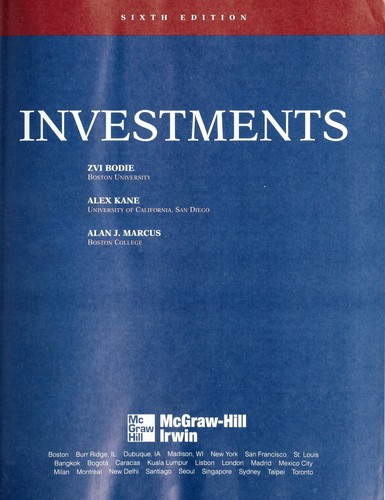 Investments [with S&amp;p's Educational Version of Market Insight + Powerweb + Stock Trak Discount Coupon]