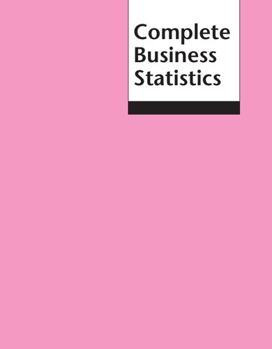 Complete Business Statistics