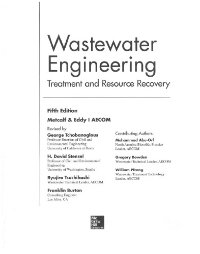 Wastewater Engineering