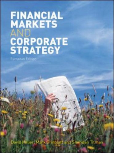 Financial Markets and Corporate Strategy.