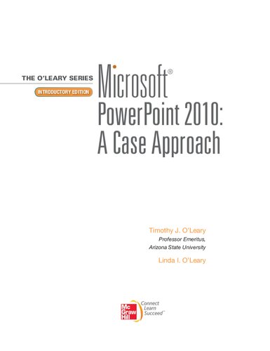 Microsoft Office PowerPoint 2010, Introductory