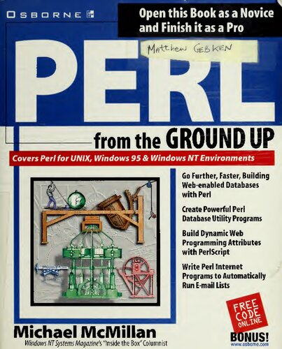 Perl from the ground up : [covers Perl for UNIX, Windows 95 & Windows NT environments]