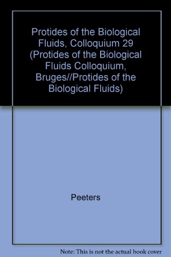 Protides of the Biological Fluids.