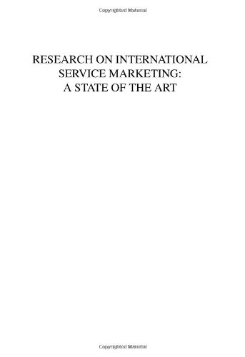 Research on international service marketing / Vol. 15 : a state of the art