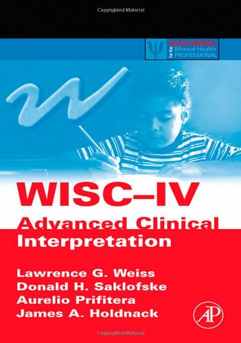 Wisc-IV Advanced Clinical Interpretation