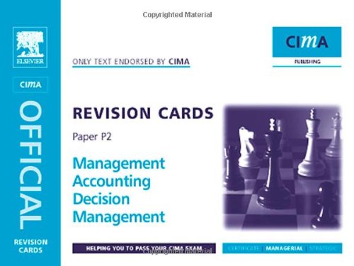 CIMA Revision Cards : Decision Management.