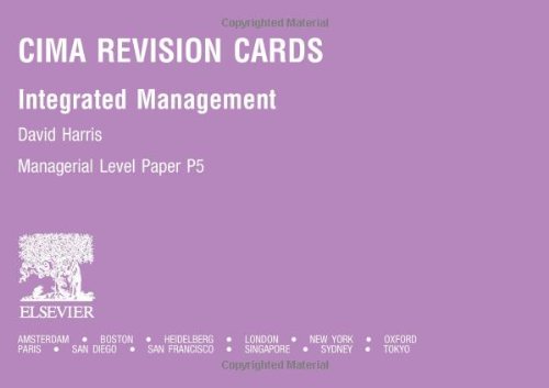 CIMA Revision Cards Integrated Management.