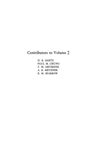 Advances In Heat Transfer, Volume 2