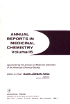 Annual reports in medicinal chemistry. Volume 16