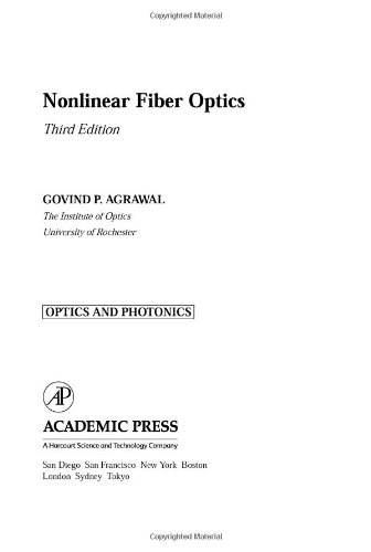 Nonlinear Fiber Optics