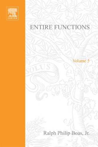 Entire Functions (Pure &amp; Applied Mathematics)