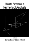 Recent Advances In Numerical Analysis