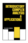 Introductory Complex Analysis and Applications