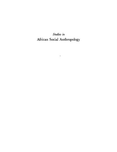 Studies in African Social Anthropology