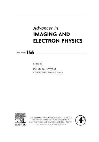 Advances in Imaging and Electron Physics, Volume 156