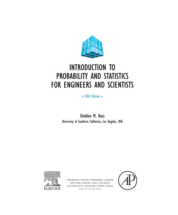 Introduction to Probability and Statistics for Engineers and Scientists