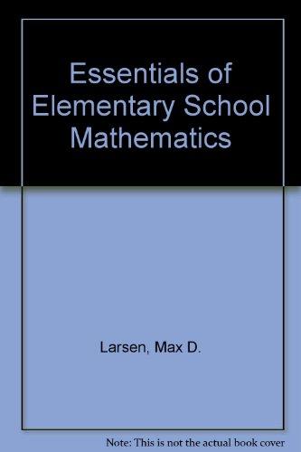 Essentials of Elementary School Mathematics