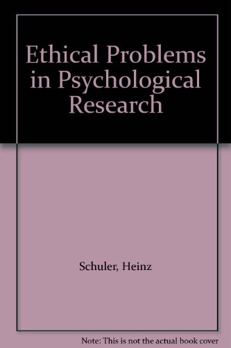 Ethical Problems in Psychological Research