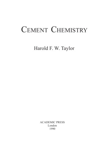 Cement Chemistry