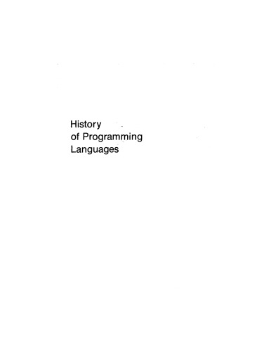 History of Programming Languages