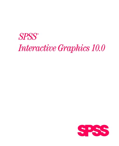 SPSS Interactive Graphics 10.0