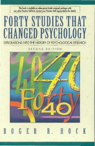 Forty Studies That Changed Psychology