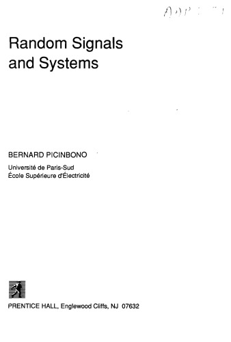 Random Signals and Systems