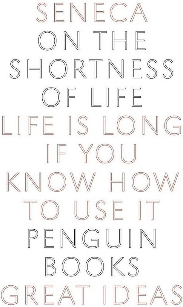 Great Ideas On the Shortness of Life (Penguin Great Ideas)