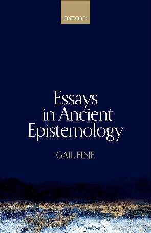 Essays in ancient epistemology