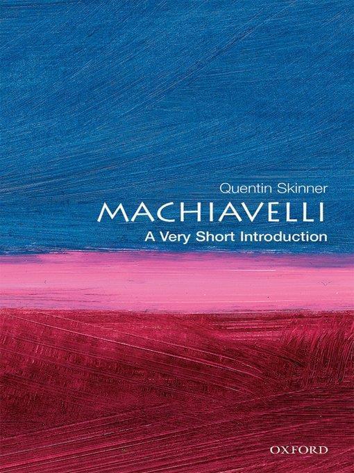 Machiavelli: A Very Short Introduction