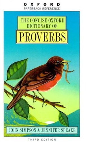 The Concise Oxford Dictionary of Proverbs