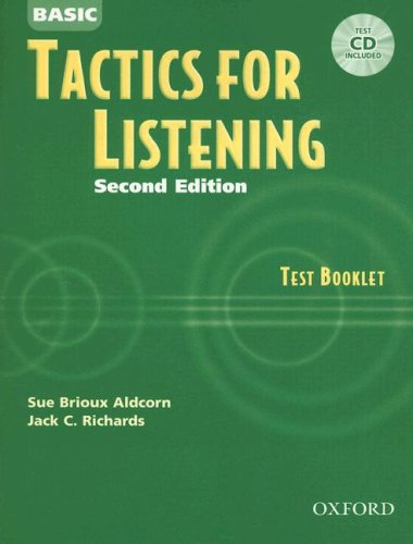 Basic Tactics for Listening Test Booklet