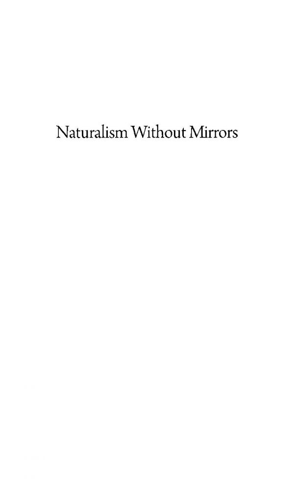 Naturalism Without Mirrors