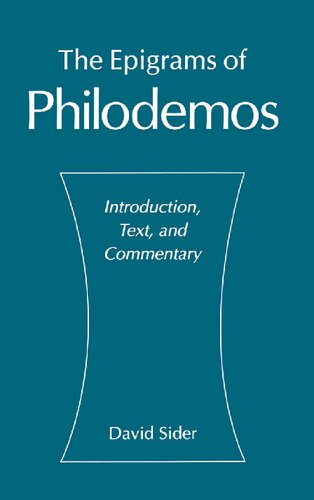 The Epigrams of Philodemos