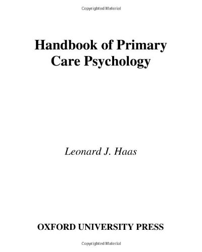 Handbook Of Primary Care Psychology