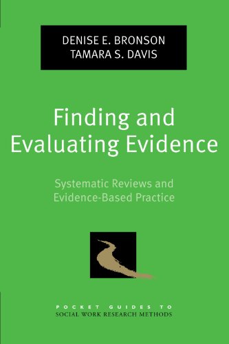 Finding and evaluating evidence : systematic reviews and evidence-based practice