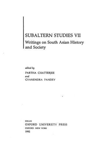 Subaltern Studies